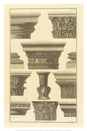 Framed Vari Capitelli, (The Vatican Collection) Print