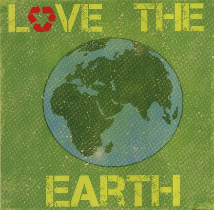 Framed Love the Earth Print