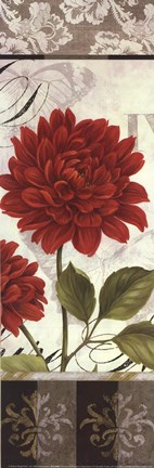 Framed Etude en Rouge Panel I - mini Print