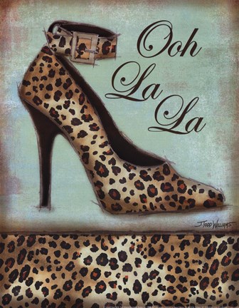 Framed Leopard Shoe Print
