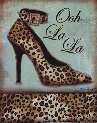Framed Leopard Shoe - mini Print