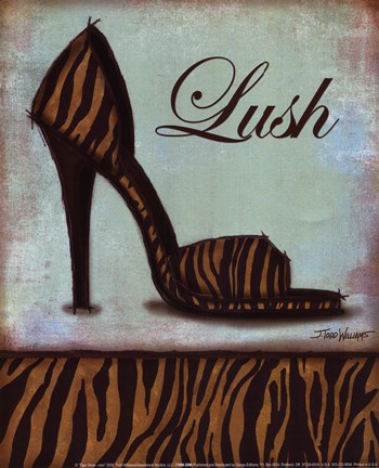 Framed Tiger Shoe - mini Print