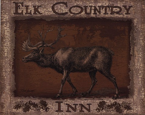 Framed Elk Country - mini Print