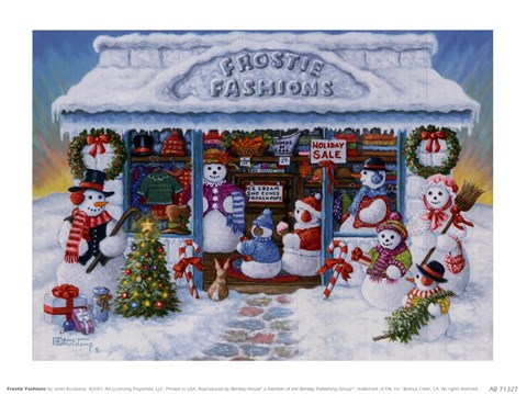 Framed Frostie Fashions Print