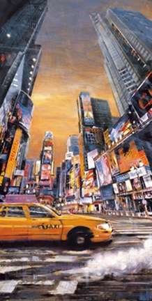 Framed Times Square Perspective I Print