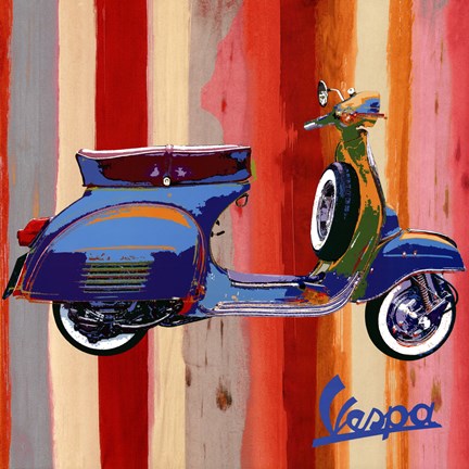 Framed Pop Vespa II Print