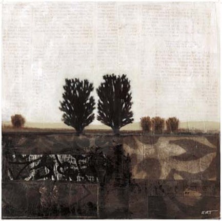 Framed Global Landscape I Print