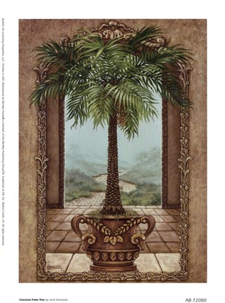Framed Classical Palm Tree Print