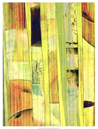 Framed Yellow Mix I Print