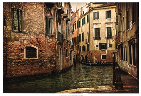 Framed Venetian Canals V Print