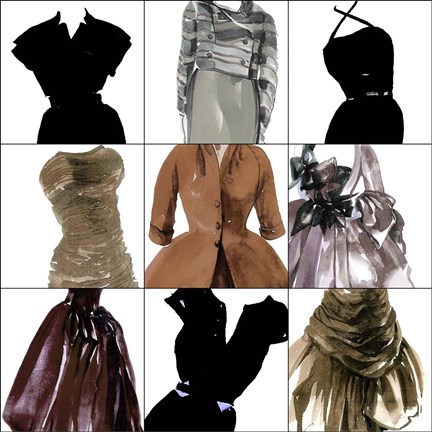 Framed Fashion 9-Patch Print