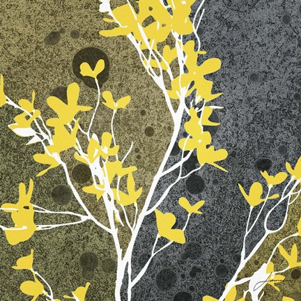 Framed Moon Flowers II Print