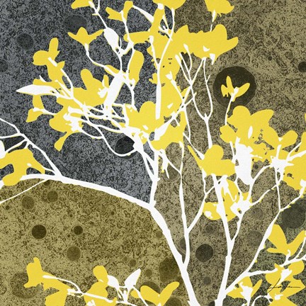 Framed Moon Flowers III Print