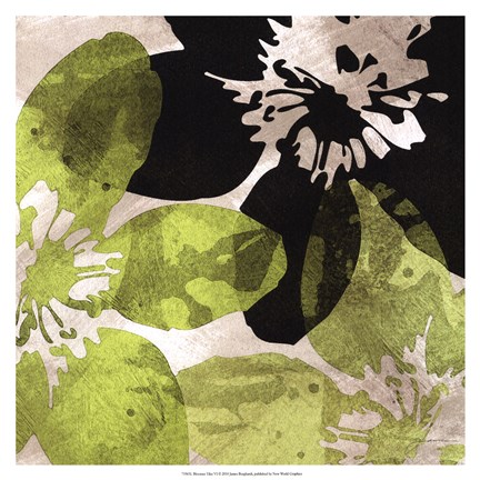 Framed Bloomer Tiles VI Print