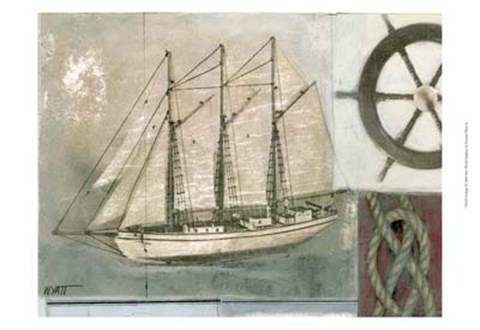 Framed Sailing I Print