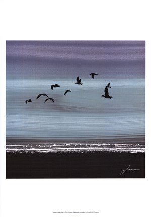 Framed Dusky Sea II Print