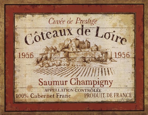 Framed French Wine Labels II Print