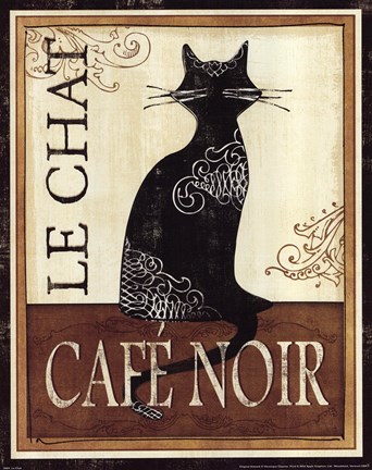 Framed Le Chat Print