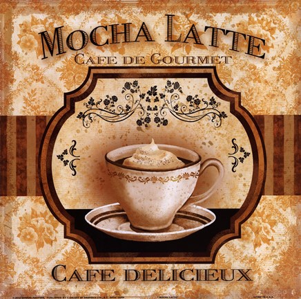 Framed Mocha Latte Print