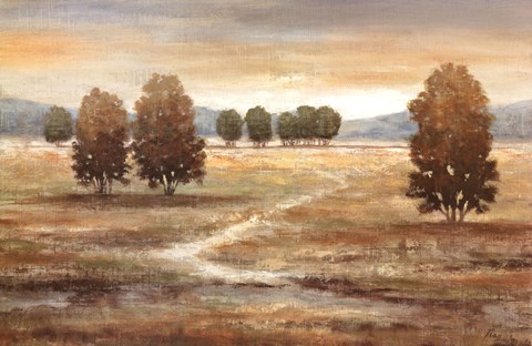 Framed Linen Landscape I Print