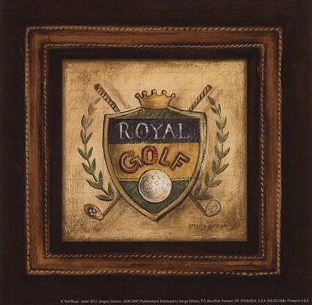 Framed Golf Royal - petite Print