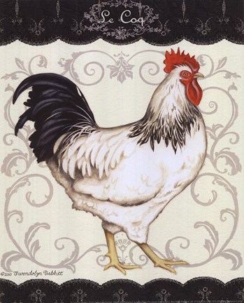 Framed Le Coq I - mini Print
