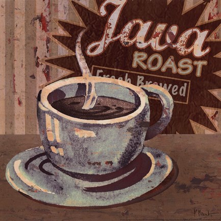 Framed Coffee Brew Sign II Print