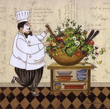 Framed Chef Salad Print