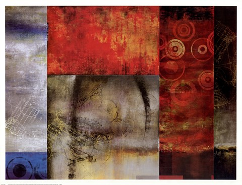 Framed Turning Wheels Print