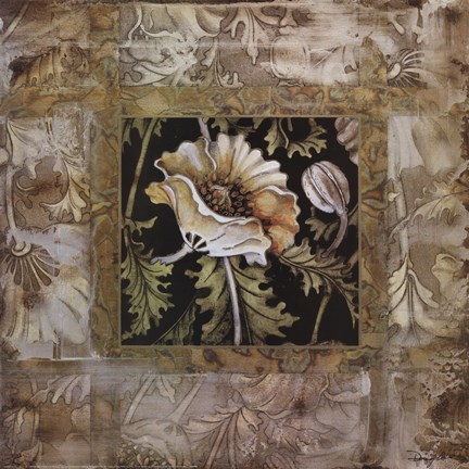 Framed Golden Silence I Print