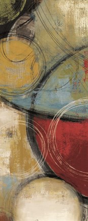 Framed Elemental Circles I Print