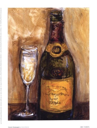 Framed French Champagne Print