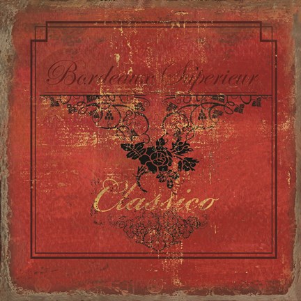 Framed Vino II Print