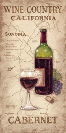 Framed Wine Country II Print