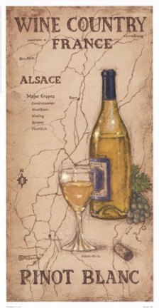 Framed Wine Country III Print