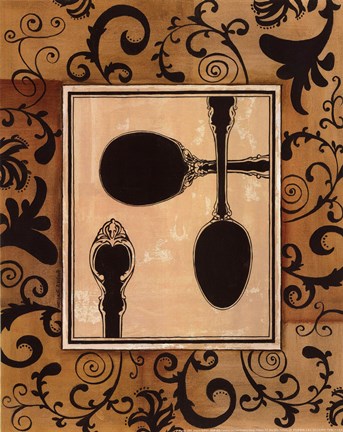 Framed Spoons Print