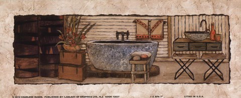 Framed Z Spa I Print