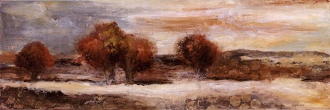 Framed Morning Meadow I Print