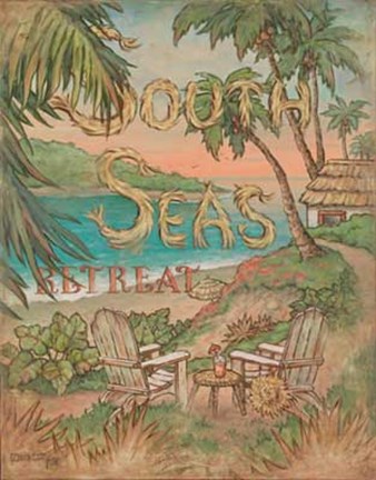 Framed South Seas Retreat Print