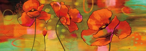 Framed Magical Poppies Print