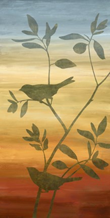 Framed Sunset Friends II Print