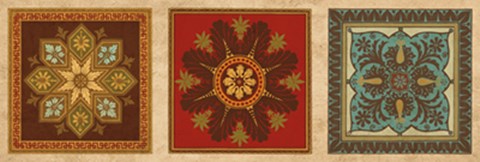 Framed Classical Tiles III Print