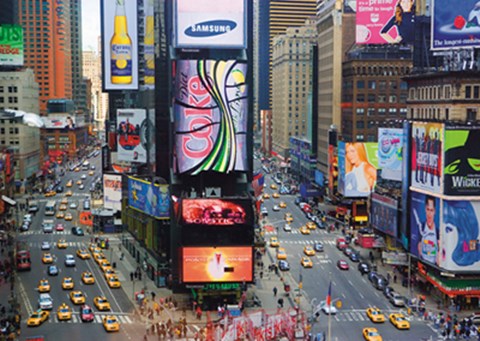 Framed Times Square, New York City Print