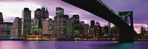 Framed East of Manhattan, New York Print