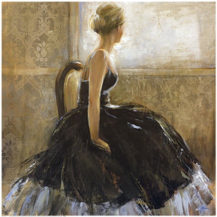 Framed Girl in Dress Print