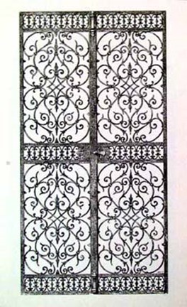 Framed Wrought Iron Gate VIII Print