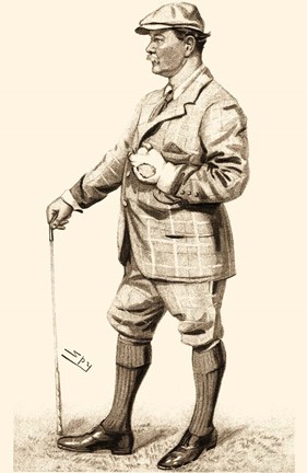 Framed Vanity Fair Golfers III Print