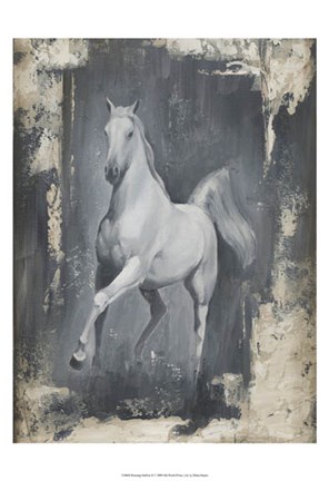 Framed Running Stallion II Print