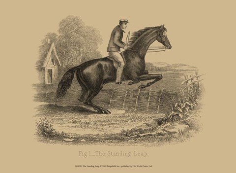 Framed Standing Leap Print