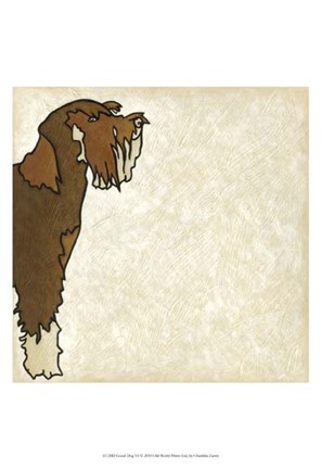 Framed Good Dog VI Print